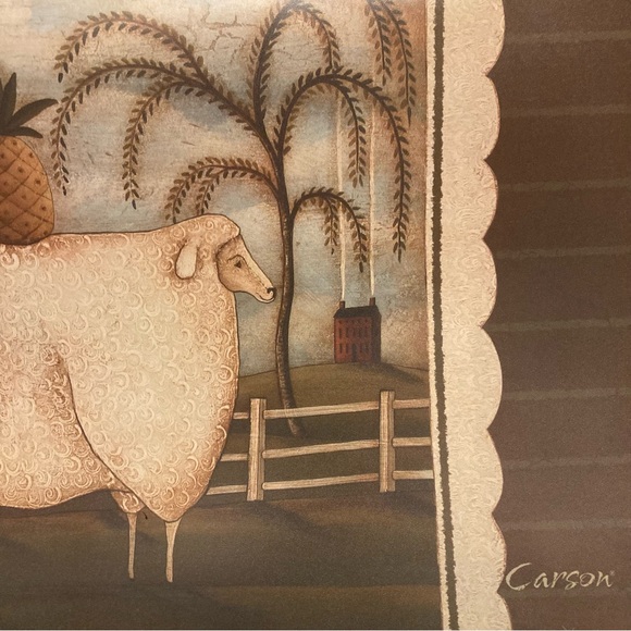 New Magnetic Mailbox Cover Primitive Sheep Pineapple And Willow Tree Design - Picture 11 of 15